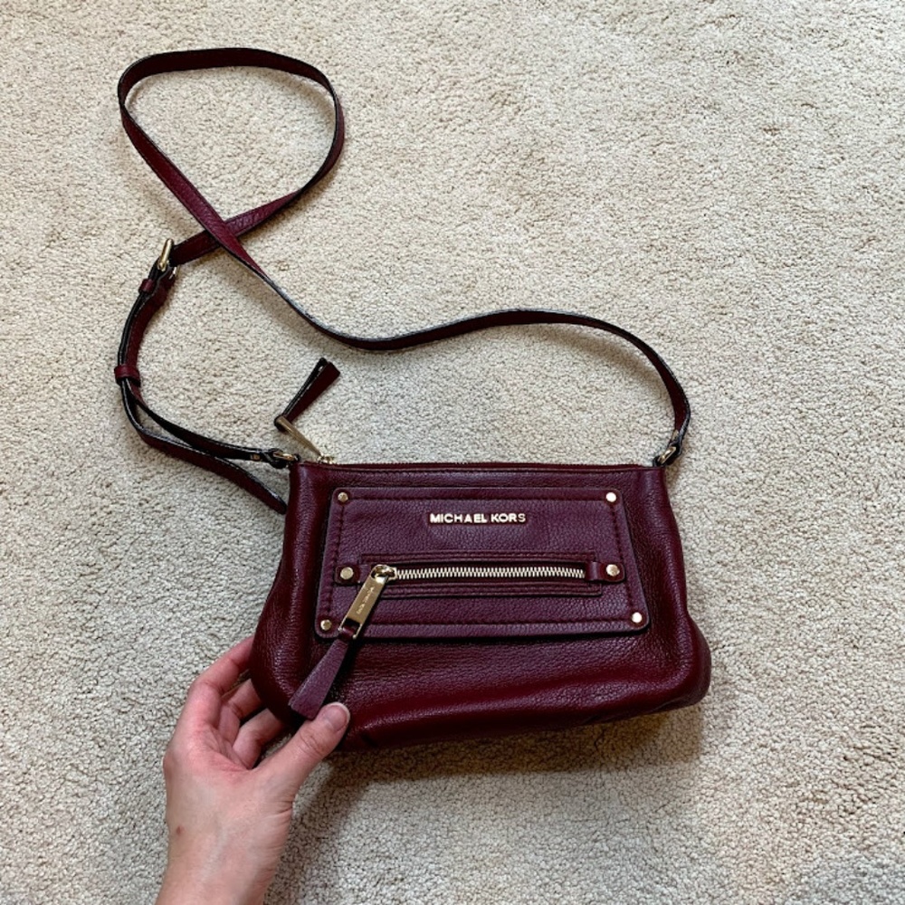 Michael Kors Crossbody Small Burgundy Bag
